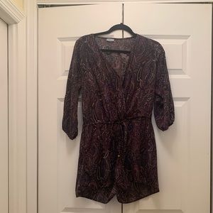 Purple abbeline romper